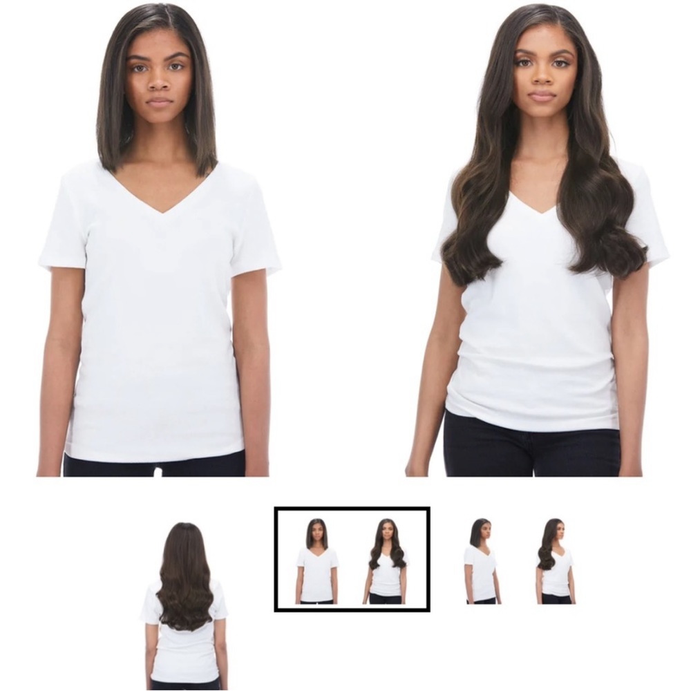 NWT Bellami Piccolina 120G 18” Dark Brown (2) hair extensions - Picture 4 of 8